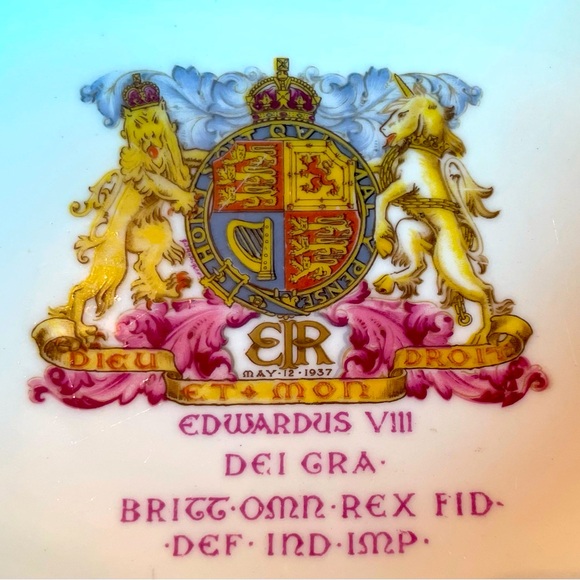 👑HP👑King Edward VIII 1937 Coronation Bowl with Handles - Picture 4 of 7